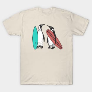 Penguin Surfer Dudes T-Shirt